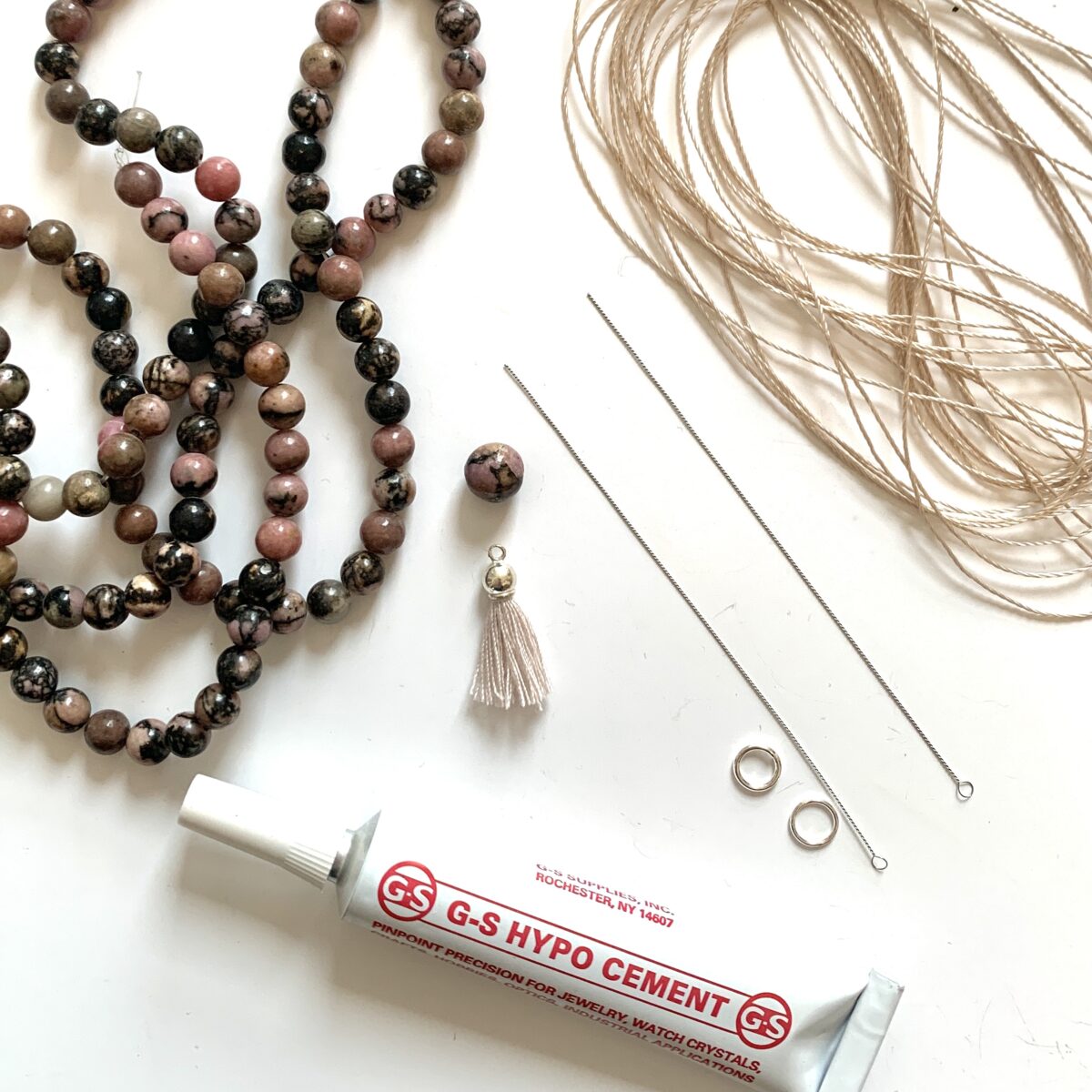 Mala Set Rhodonit 6mm