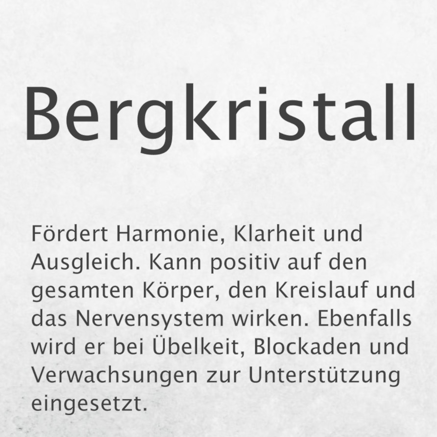 bergkristall