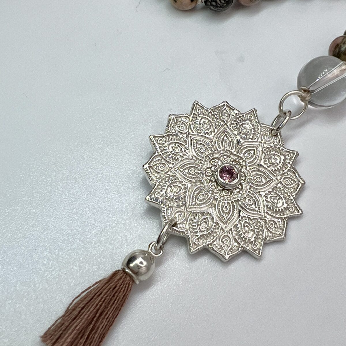 Mandala Anhänger aus Silber